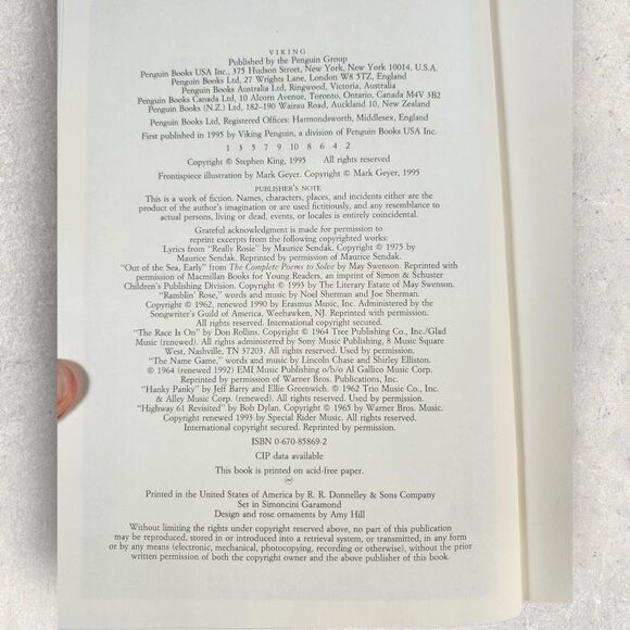 Stephen King 1st Edition HC Lot of 3 Gerald’s Game Dolores Claiborne Rose Madder - Picture 9 of 9